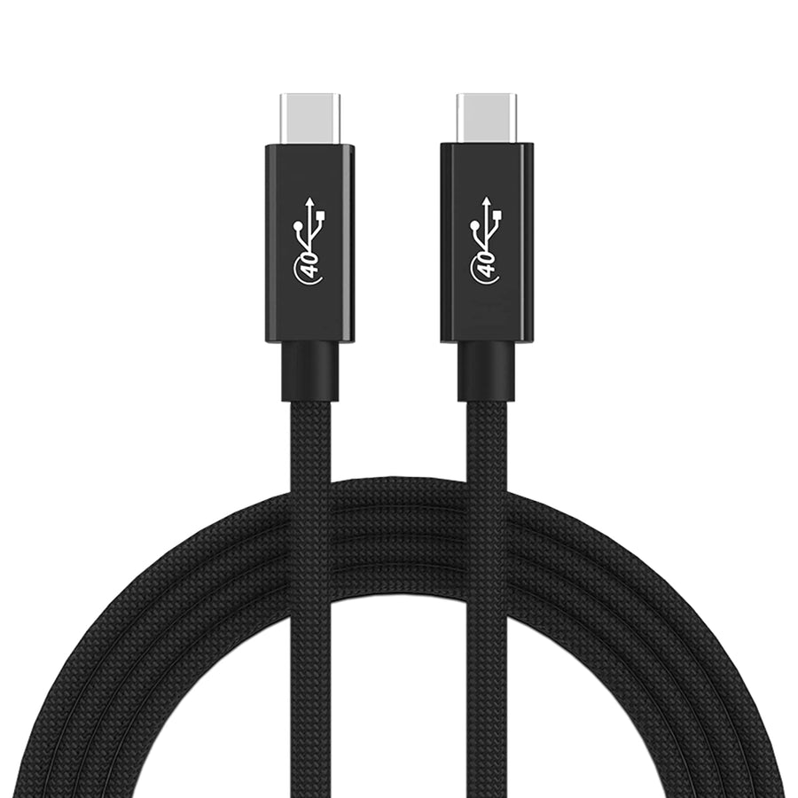 NÖRDIC USB4 kabel 2m 40Gbps data 8K video PD 100W kompatibel med Thunderbolt 3