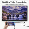 USB4 vinklad adapter hane till hona 40G 8K60Hz PD100W