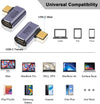 USB4 vinklad adapter hane till hona 40G 8K60Hz PD100W