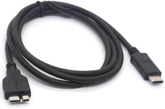 USB C till USB 3.0 Micro B kabel 1m extern hårddiskkabinett