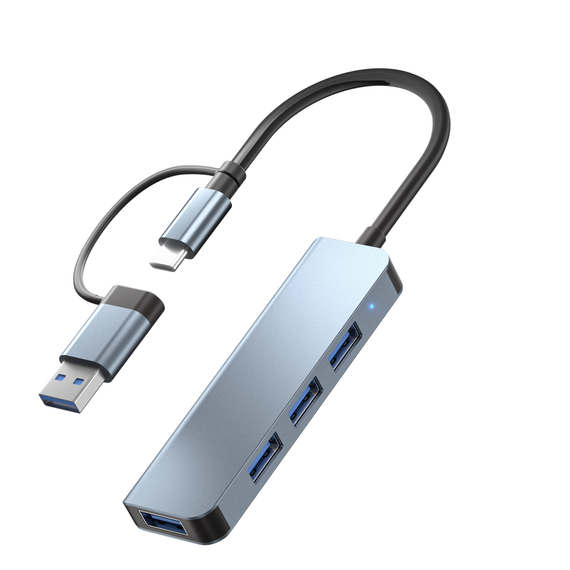 USB Hubb 4 ports 3xUSB-A 2.0 1xUSB-A 3.0