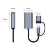 USB-A och C 3.1 till Giga Ethernet Nätverksadapter USB-A och USB-C Space Grey Aluminium RTL8153