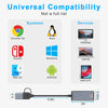 USB-A och C 3.1 till Giga Ethernet Nätverksadapter USB-A och USB-C Space Grey Aluminium RTL8153