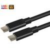 NÖRDIC 2m USB3.2 Gen2 SuperSpeed USB 10Gbps USB-C till C PVC kabel med Power Delivery 100W, 4K60Hz video och Emarker