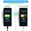 50cm USB3.2 Gen1 USB-C till A nylonflätad kabel snabbladdning 3A 5Gbps Power Delivery PD 60W svart
