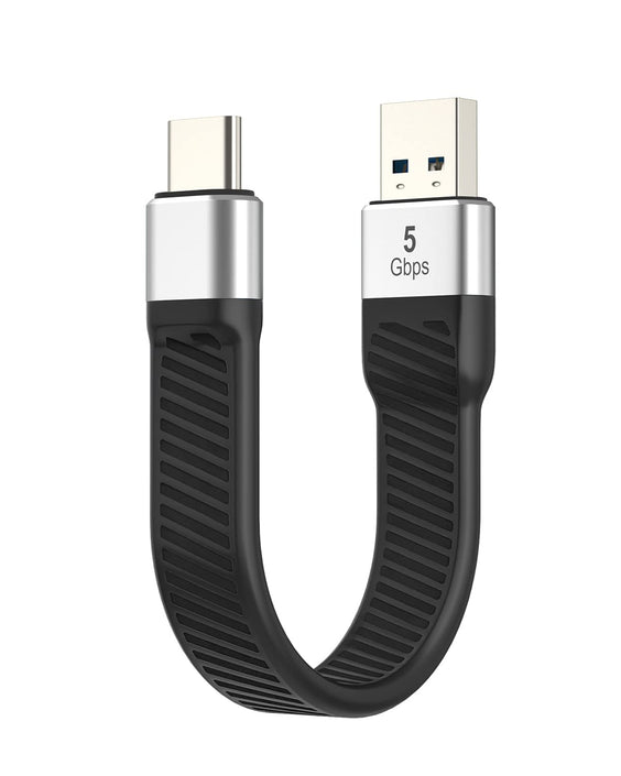 Flat Adapter USB3.2 Gen1 USB-C to A 5Gbps 3A