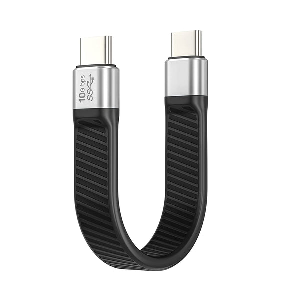 Flat Adapter USB3.2 Gen2 USB-C to C 10Gbps 5A 100W