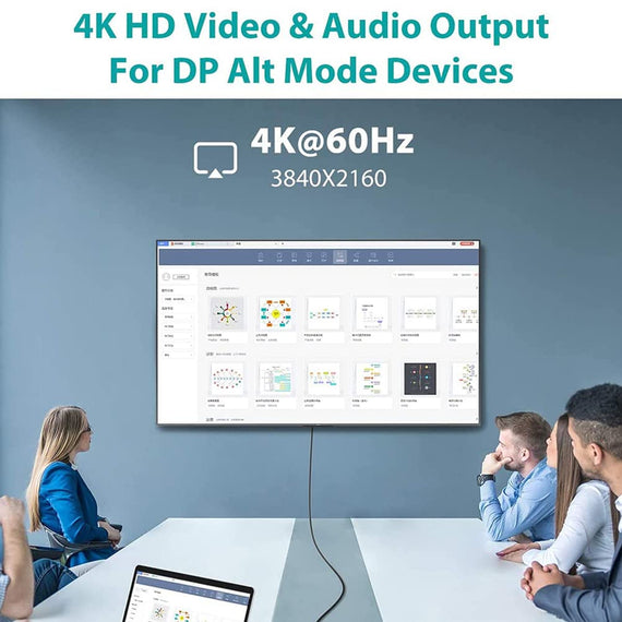 50cm Vinklad USB3.2 Gen2 SuperSpeed USB 10Gbps USB-C till C PVC kabel med Power Delivery 100W, 4K60Hz video och Emarker