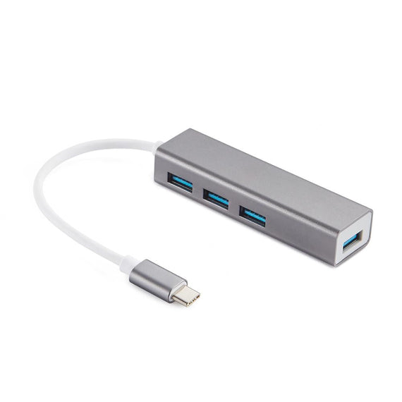 USBC 4Ports USB3.1 Hubb 17cm Aluminium Space Grey