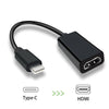 NÖRDIC USB C till HDMI adapter 4K i 30Hz 10cm svart