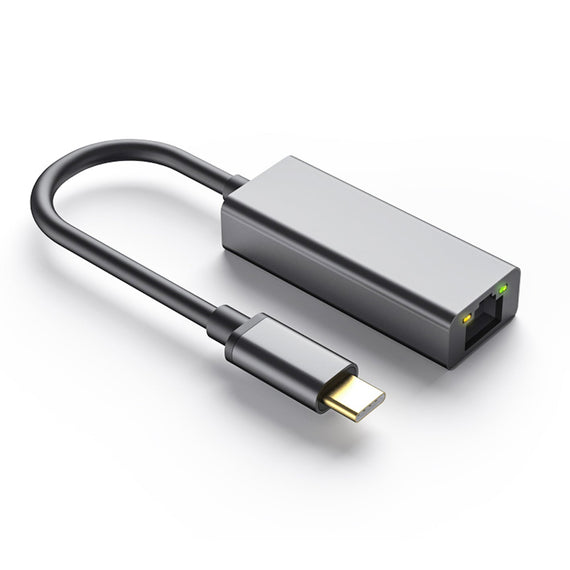 USB-C till Giga Ethernet nätverksadapter 17cm Space Grey aluminium