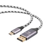 NÖRDIC 2m USBC to DP 1.4 kabel 8K30Hz 4K120Hz 32,4Gbps HBR3 HDR10