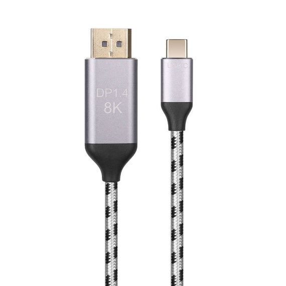 2m USBC to DP 1.4 kabel 8K30Hz 4K120Hz 32,4Gbps HBR3 HDR10