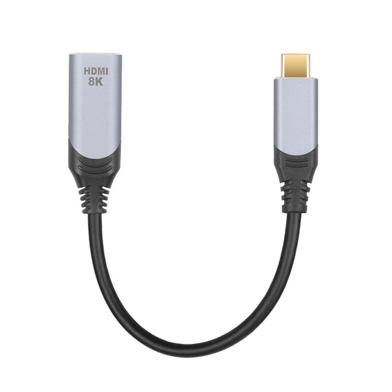 50cm adapter USB-C to HDMI 2.1 8K30Hz 4K120Hz 48Gbps HDR Kompatibel med Thunderbolt 3 och 4