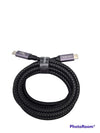 1m USB-C till C nylonflätad kabel snabbladdning med PD3.1 240W 48V 5A med Emarker