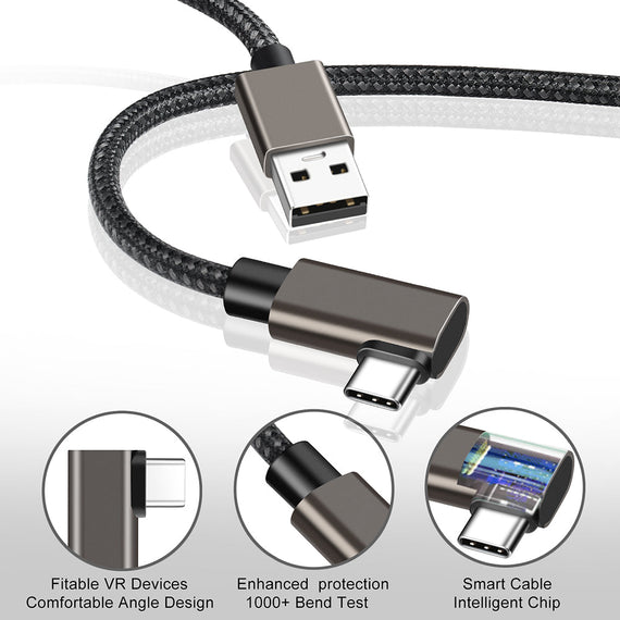 VR Link kabel 5m USB3.2 Gen1 USB-C till A 5Gbps 3A snabb laddning Oculus Quest 2 Super Speed USB Link Cable