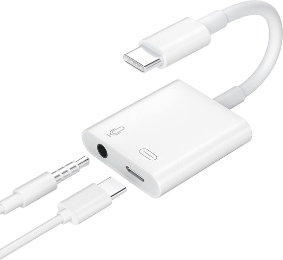 USB-C till 3.5mm ljudadapter, USB-C hörlursadapter och PD 61W laddning