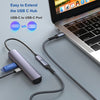 1m USB3.2 Gen2 SuperSpeed USB 10Gbps USB-C till C nylonflätad förlängningskabel med Power Delivery 100W, 4K60Hz video och Emarker