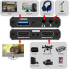 Video capture adapter USB3.0 HDMI output 4K 60Hz HDMI med Loop Mikrofon och audio out HDMI Signal Loop Out