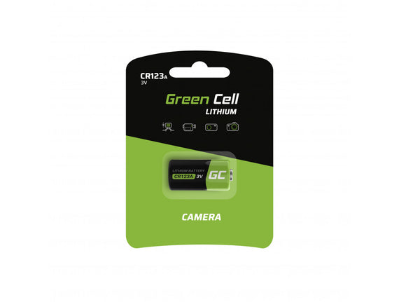 Green Cell CR123A Batteri, 1400mAh, 3V