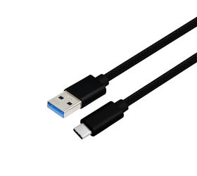 5m USB3.2 Gen1 USB-C till A nylonflätad kabel snabbladdning 3A 5Gbps Power Delivery PD 60W svart