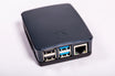 Officiella Raspberry Pi 4-fodral, svart/grå