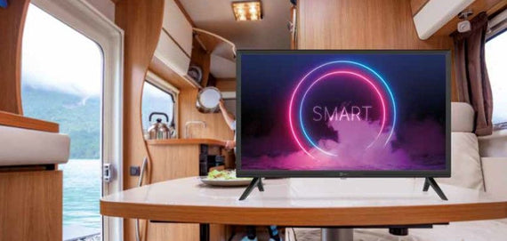 Full HD Smart TV 24tum 12V DC 100-240V för båt husvagn husbil DVB-T2 DVB-S2 VESA 100x100 PALCO 24SMARTLX1