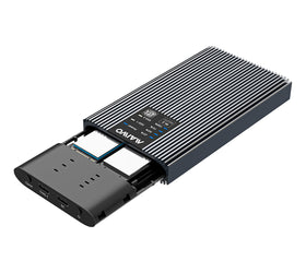 Maiwo extern kabinett för hårddiskkloning M.2 SATA SSD USB3.2 5Gbps 1:1