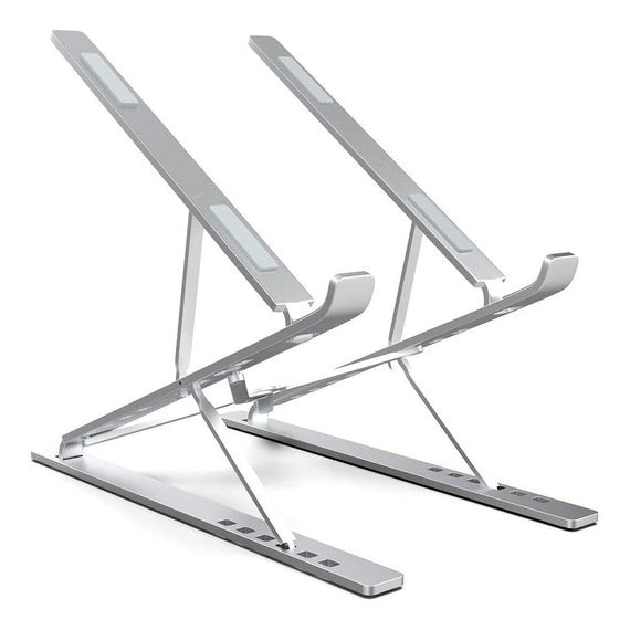 Aluminium justerbar bärbarställ i två nivåer för upp till 17" notebookställ laptopstativ