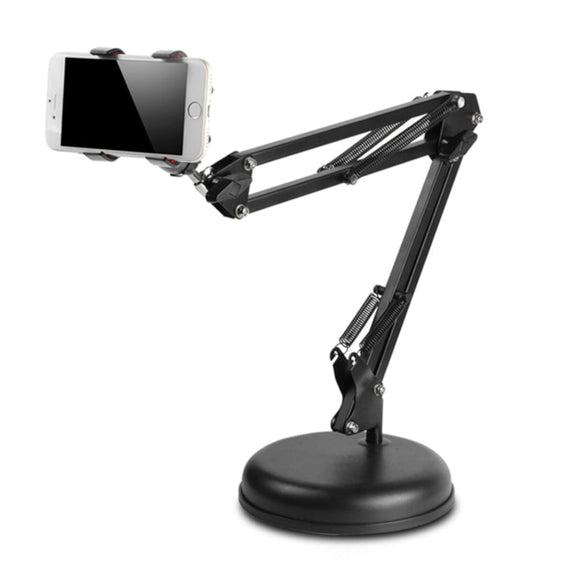 universellt bordsstativ för mobiltelefon metal roterbar 360 upp till 10cm smartphone