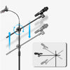 Golvstativ för mobiltelefon och mikrofon hållare för smartphone och mikrofon justerbar höjd