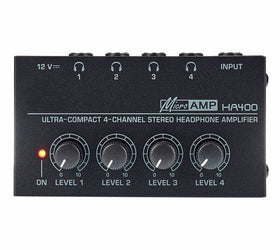 4-kanals Hörlursförstärkare MICROAMP HA400