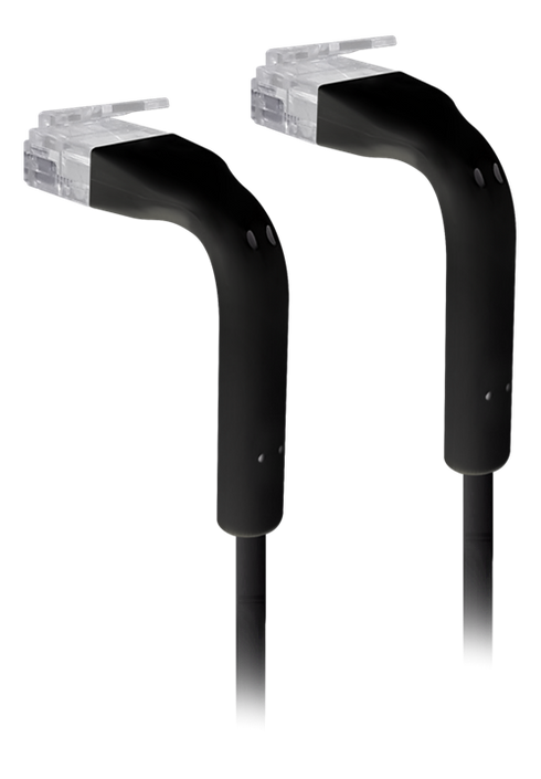 Ubiquiti UniFi Ethernet U/UTP Patch RJ45 Cable 5m böjbar ultratunn svart U-Cable-Patch-5M-RJ45