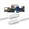 1m USB3.2 Gen2 SuperSpeed USB 10Gbps USB-C till C nylonflätad kabel med Power Delivery 100W, 4K60Hz video och Emarker